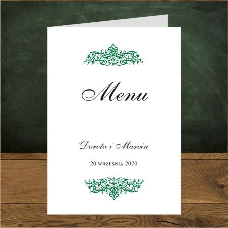 Menu. Oliwia zielona